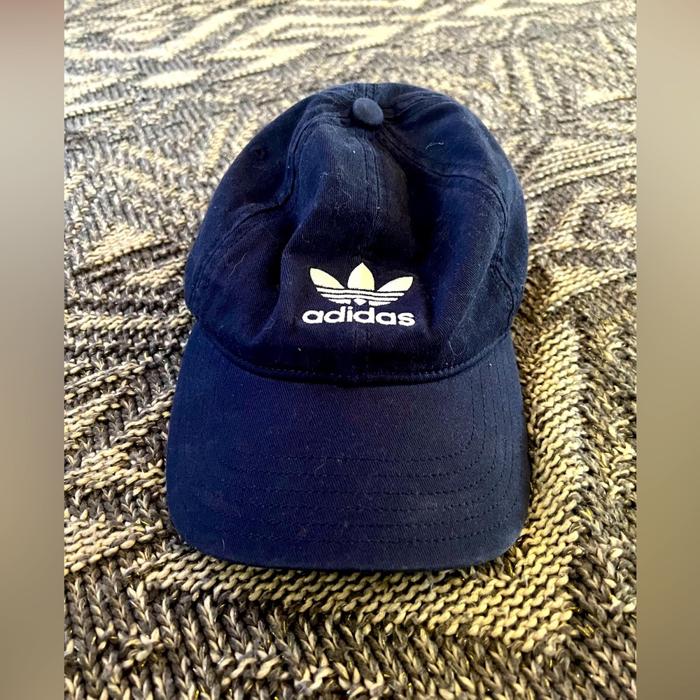 Navy adidas baseball hat